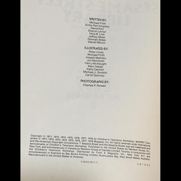 Vintage Set “The Sesame Street” Library Volume 3-7 Hardcover Children’s Books - Picture 14 of 14